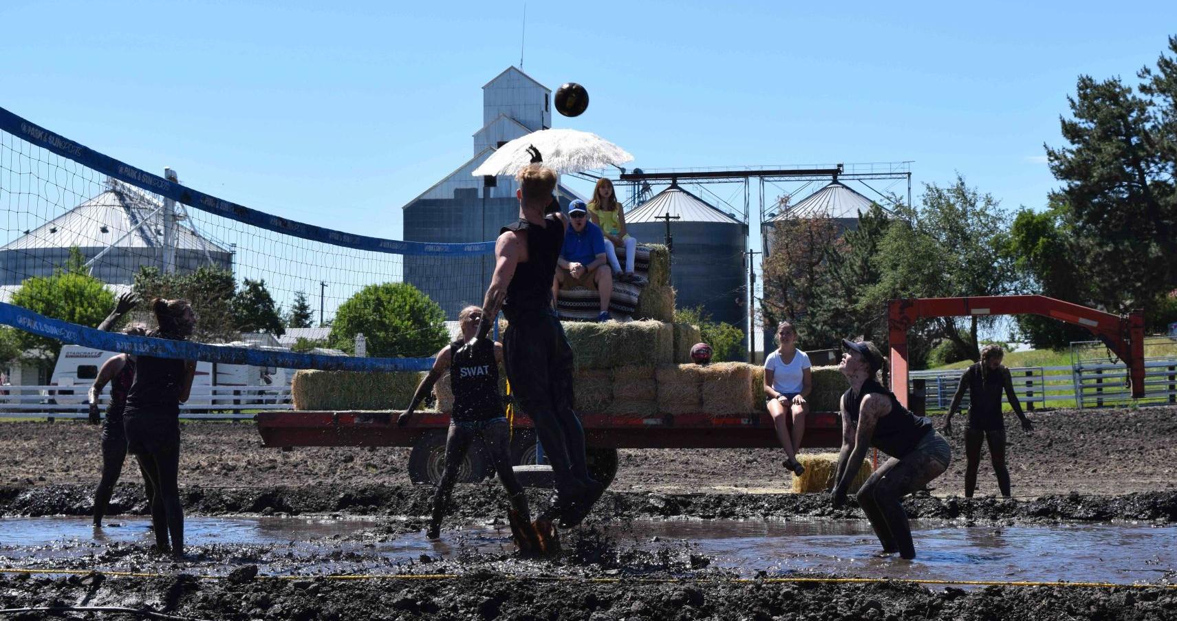 Mud volleyball tournament